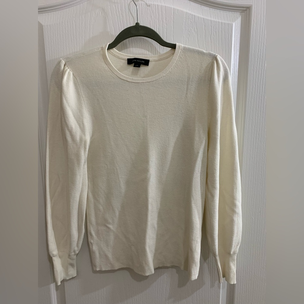 Ann Taylor White Sweater